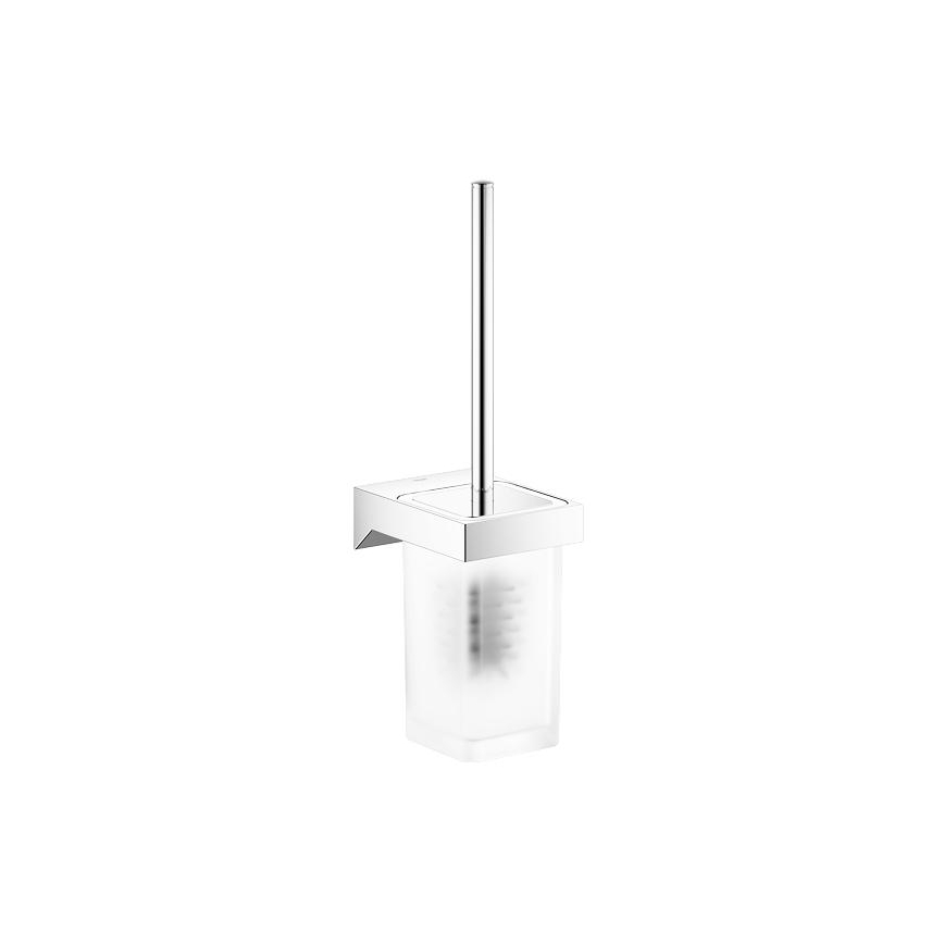 GROHE 40857000 - SELECTION CUBE Toilet Brush Set, Polished Chrome