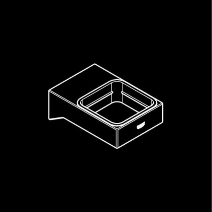 GROHE 40865000 - SELECTION CUBE Holder, Polished Chrome