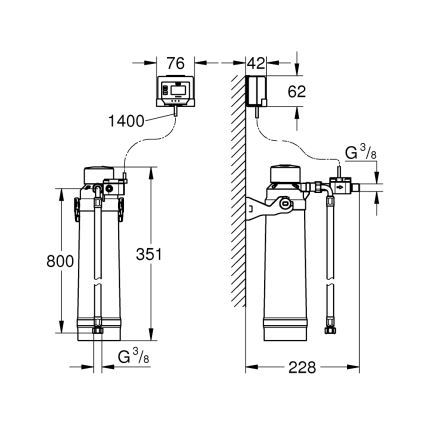 GROHE 40875000 - GROHE Blue filter starter kit, polished chrome