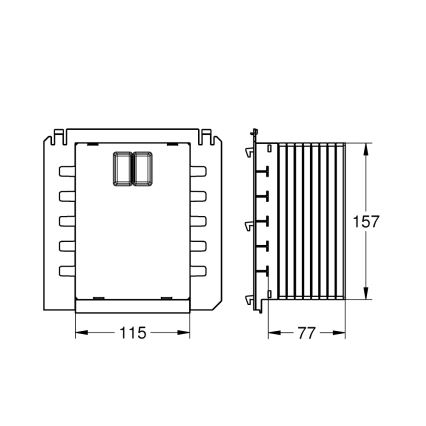 GROHE 40911000 - RAPID SL Inspection Shaft, White