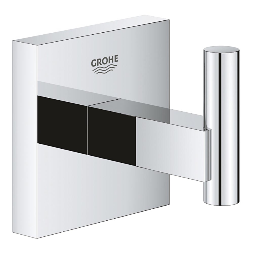 GROHE 40961000 - START CUBE Bathrobe Hook, Polished Chrome