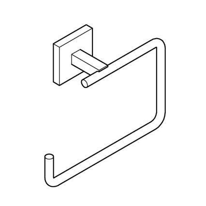 GROHE 409752430 - START CUBE Towel Holder 18.8 x 13.8 cm Black