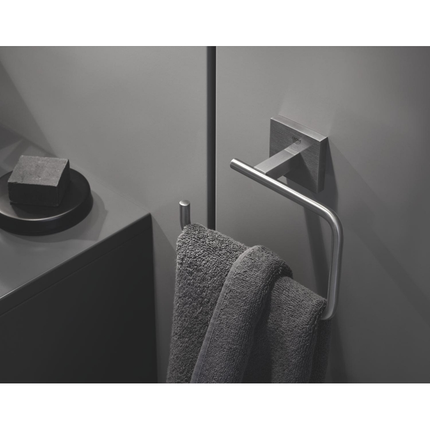 GROHE 40975DC0 - START CUBE stainless steel towel holder