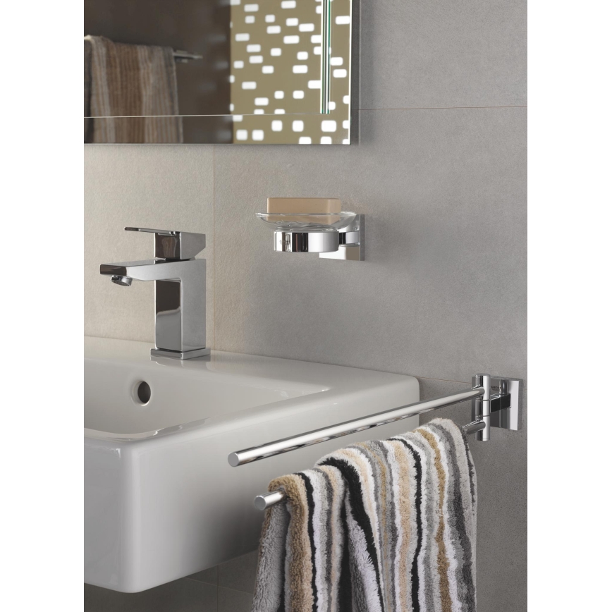 GROHE 40976000 - START CUBE 438 mm Towel Rail, Polished Chrome