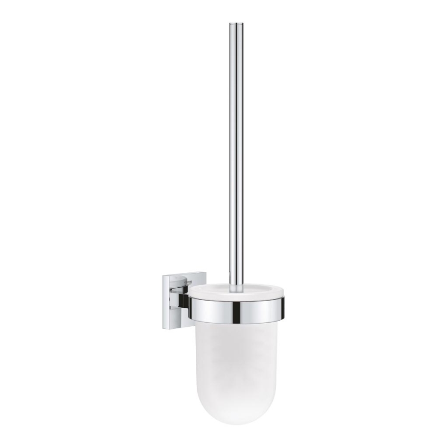 GROHE 40977000 - START CUBE Toilet Brush Set, Polished Chrome