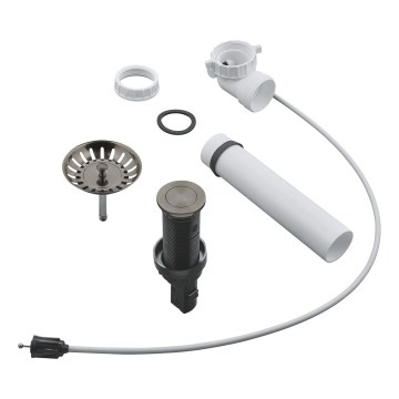 GROHE 40986AL0 - Drain set for kitchen sinks, Ø 35 mm, graphite
