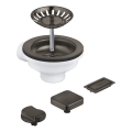 GROHE 40996AL0 - Graphite drain kit for kitchen sinks