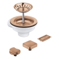 GROHE 40996DL0 - Copper drain assembly for kitchen sinks