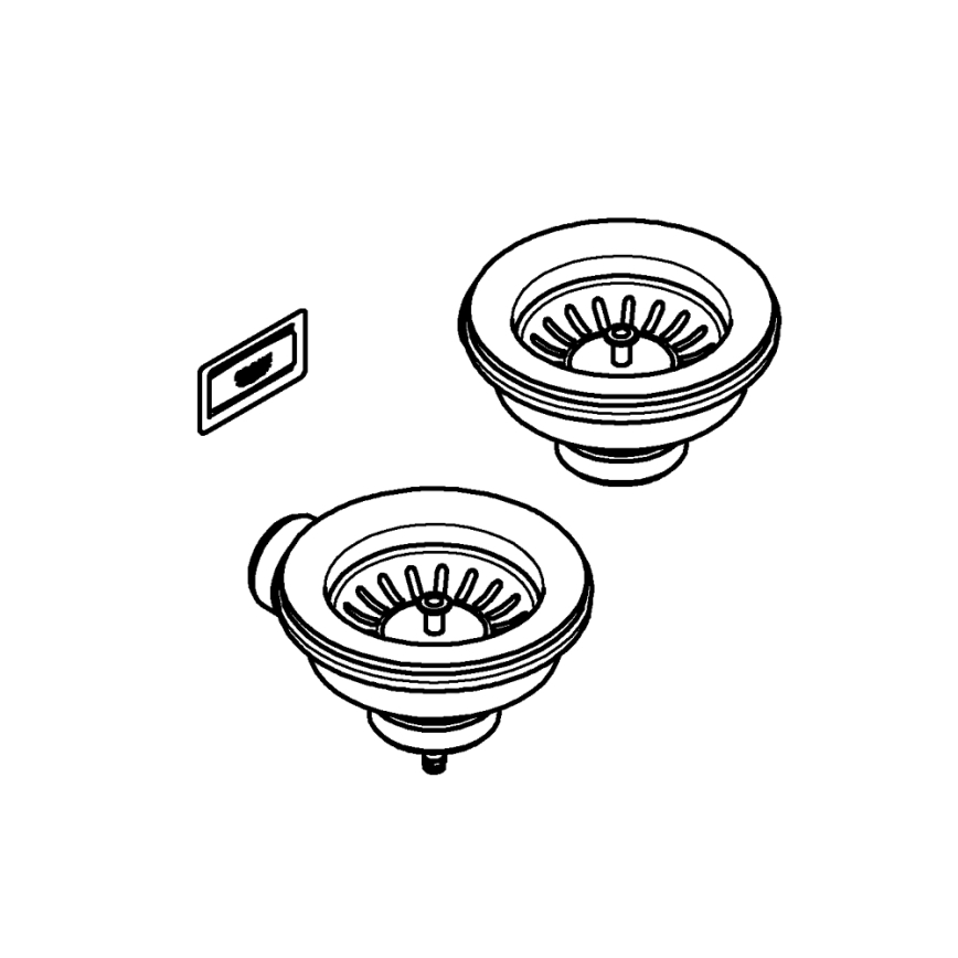 GROHE 40997DL0 - Bronze Drain Accessory Set