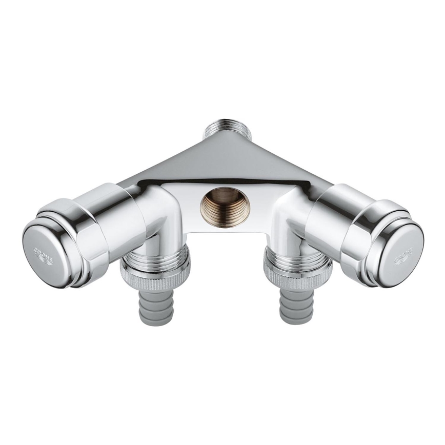 GROHE 41020000 - EGGEMANN 12” Double Valve, Polished Chrome