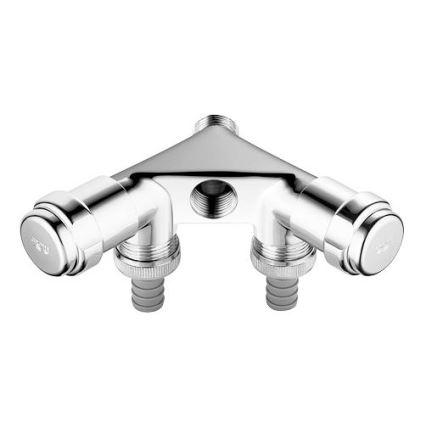GROHE 41020000 - EGGEMANN 12” Double Valve, Polished Chrome