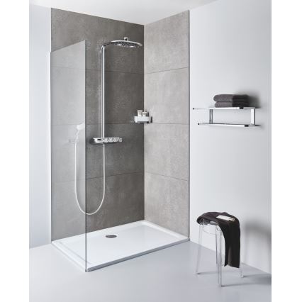 GROHE 41038000 - SELECTION Corner Shower Tray, Polished Chrome