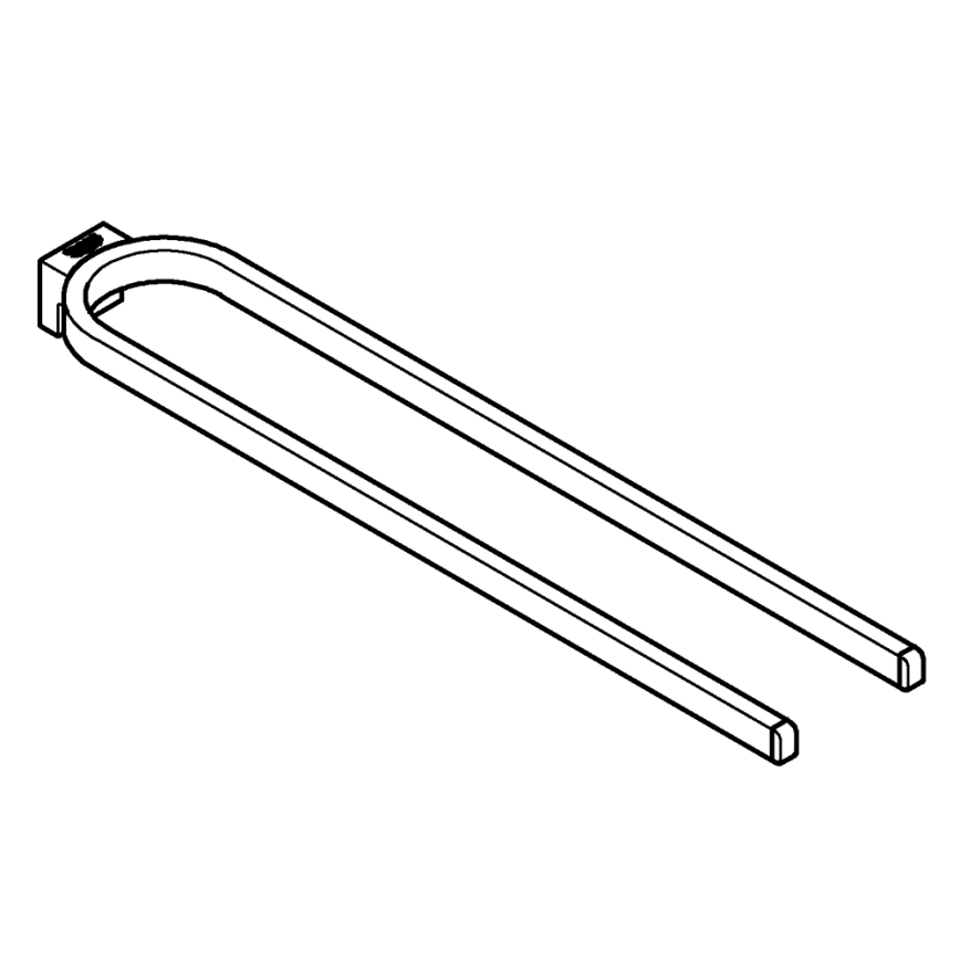 GROHE 41059000 - SELECTION Double Towel Rail 411 mm Polished Chrome
