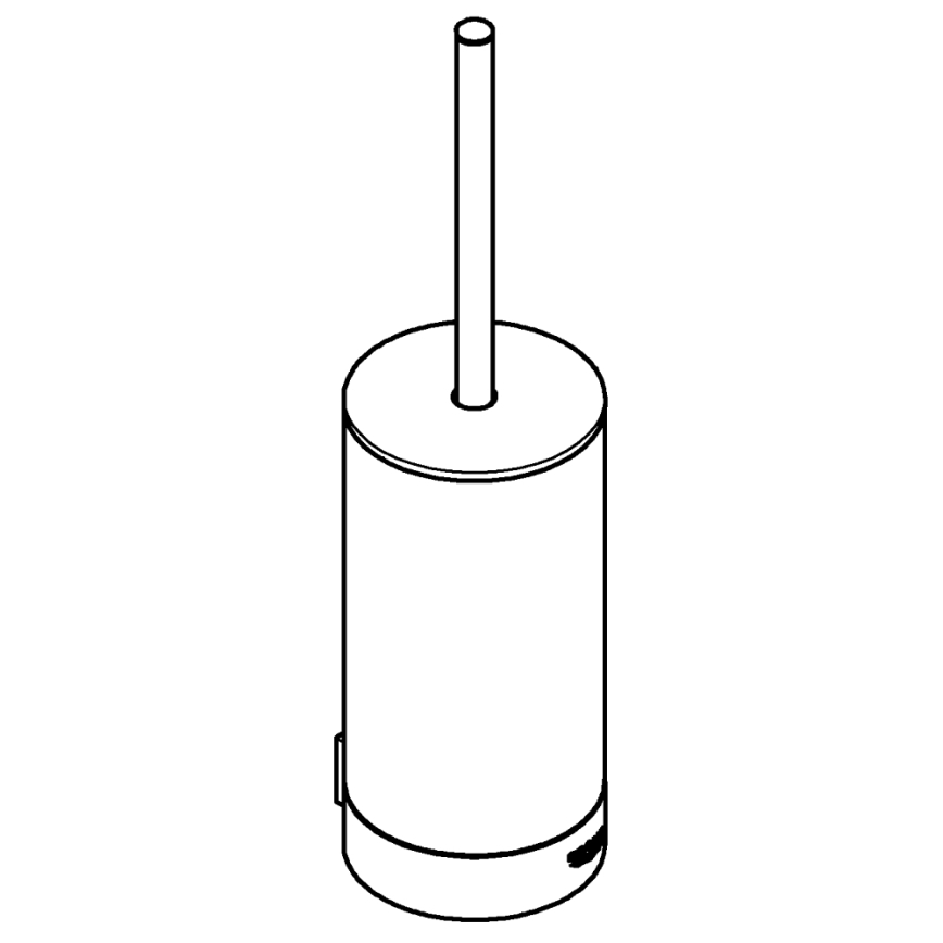 GROHE 41076000 - SELECTION Toilet Brush Set, Polished Chrome