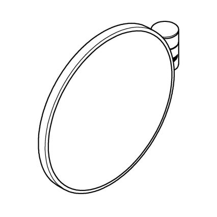 GROHE 41077000 - SELECTION Makeup Mirror 20 × 20 cm, Polished Chrome