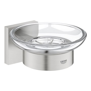 GROHE 41096DC0 - START CUBE Soap Dish, 110 x 56 x 125 mm, stainless steel
