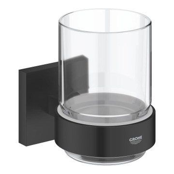 GROHE 410972430 - START CUBE Tumbler with Holder, Black