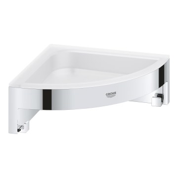 GROHE 41106000 - START CUBE 16 cm Corner Shower Shelf, Polished Chrome