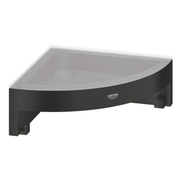 GROHE 411062430 - ESSENTIALS Corner Shower Shelf 250 × 250 mm Black
