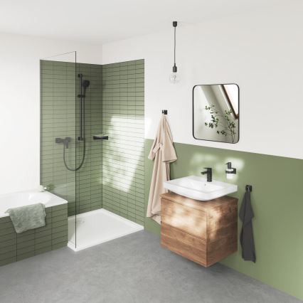 GROHE 411062430 - ESSENTIALS Corner Shower Shelf 250 × 250 mm Black