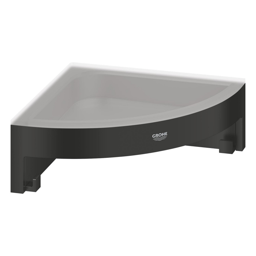 GROHE 411062430 - ESSENTIALS Corner Shower Shelf 250 × 250 mm Black