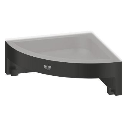 GROHE 411062430 - ESSENTIALS Corner Shower Shelf 250 × 250 mm Black