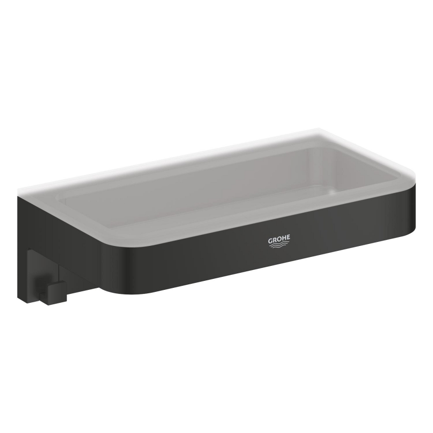 GROHE 411072430 - START CUBE 200 mm Shower Shelf, Black