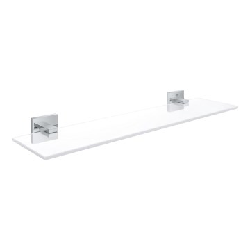 GROHE 41109000 - START CUBE Glass Shelf, 530 mm, Polished Chrome