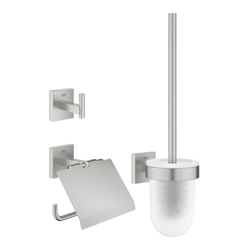 GROHE 41123DC0 - START CUBE Accessory Set, Stainless Steel
