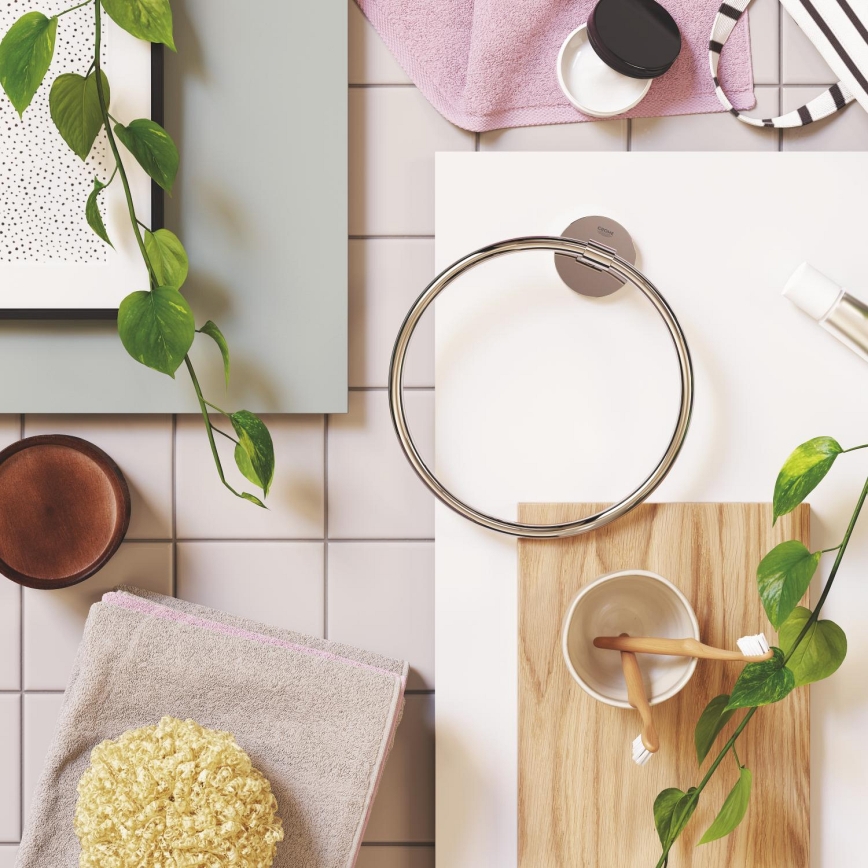 GROHE 41167000 - START COSMOPOLITAN Towel Holder, 200 mm Diameter, Polished Chrome