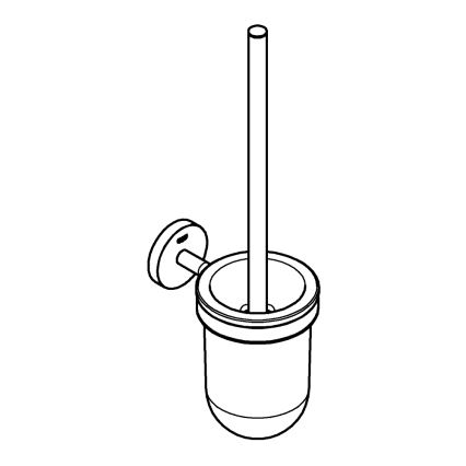 GROHE 41169000 - START Toilet Brush Set in Matte Chrome