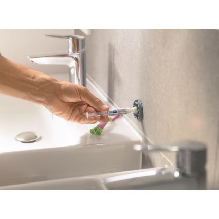 GROHE 41169000 - START Toilet Brush Set, Matte/Polished Chrome