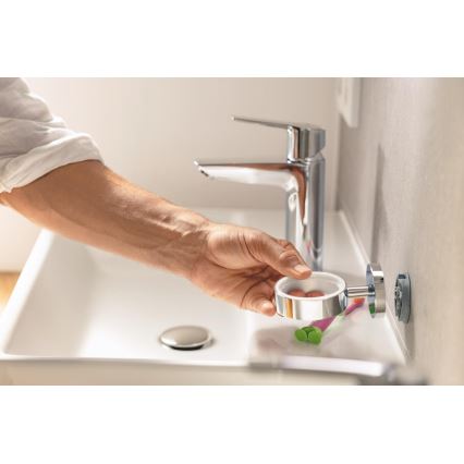 GROHE 41169000 - START Toilet Brush Set, Matte/Polished Chrome