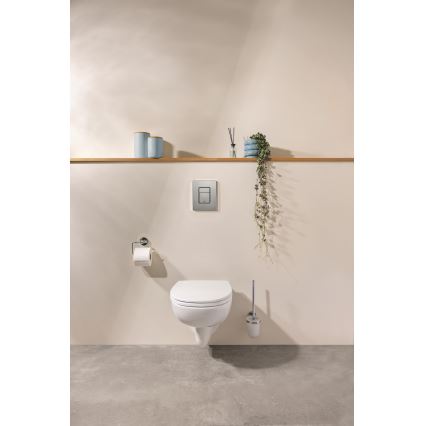 GROHE 41169000 - START Toilet Brush Set, Matte/Polished Chrome