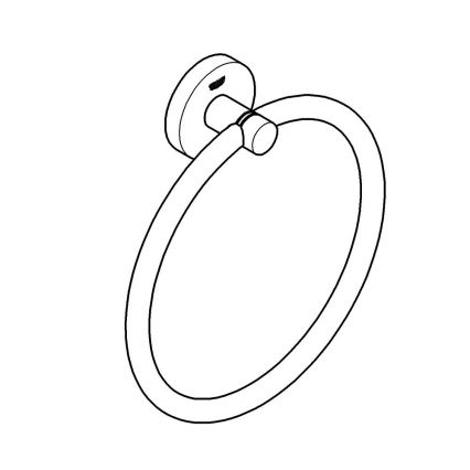 GROHE 41174000 - Towel Holder START 180 mm, Polished Chrome