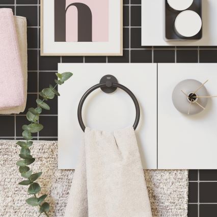 GROHE 411742430 - START 180 mm Towel Holder, Black