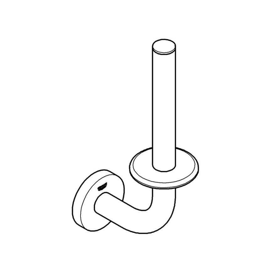 GROHE 41186000 - START Spare Toilet Paper Holder, Polished Chrome