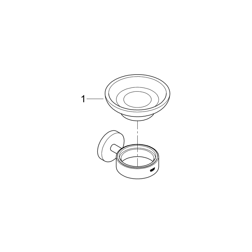 GROHE 411932430 - START soap dish black