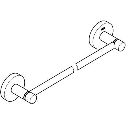 GROHE 41197000 - START Towel Rail 504 mm, Polished Chrome