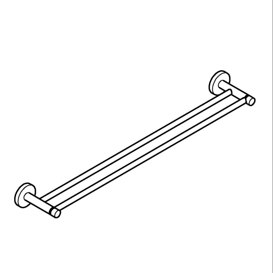 GROHE 412032430 - START Two-arm towel rail 654 mm, black