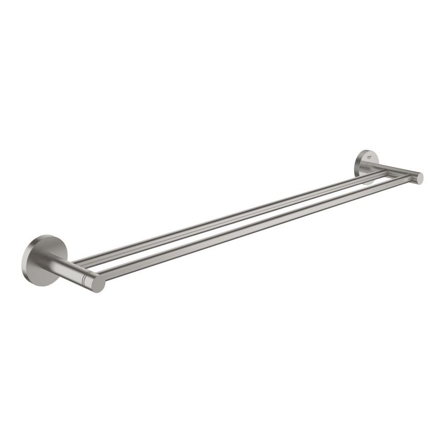 GROHE 41203DC0 - START Double-Arm Towel Rail, 654 mm, Stainless Steel