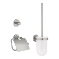 GROHE 41204DC0 - START 3-in-1 Toilet Accessory Set, Stainless Steel