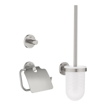 GROHE 41204DC0 - START 3-in-1 Toilet Accessory Set, Stainless Steel