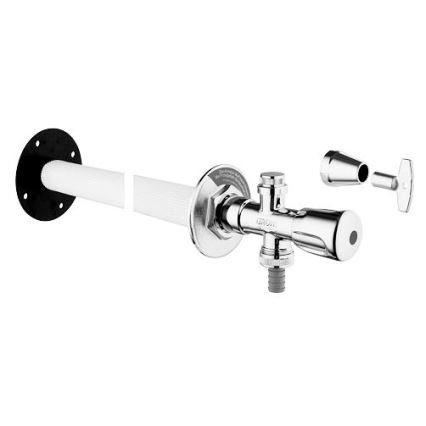 GROHE 41208000 - EUROTEC Outdoor Wall Valve DN 15, Polished Chrome