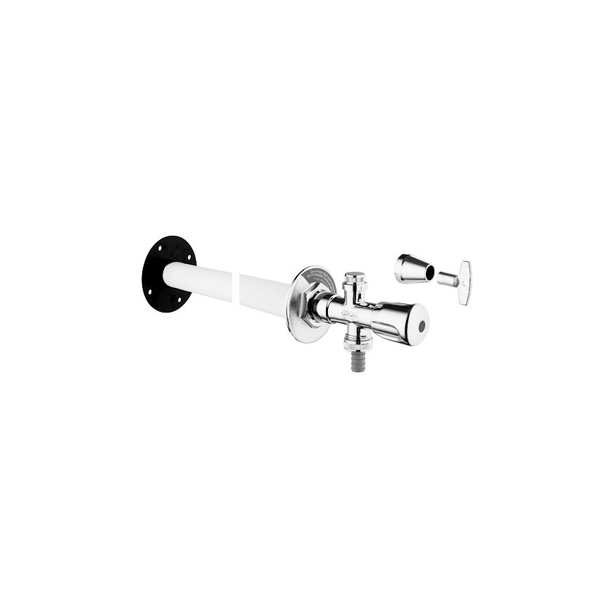 GROHE 41208000 - EUROTEC Outdoor Wall Valve DN 15, Polished Chrome