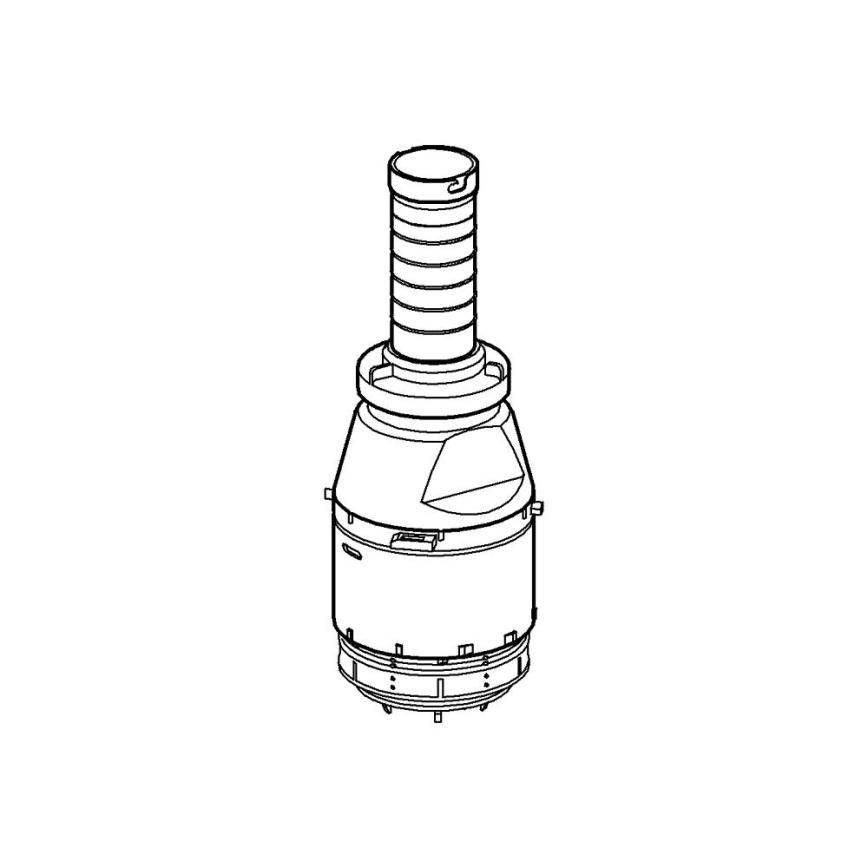 GROHE 42690000 - Servo-operated flush valve, without valve seat or extension, chrome finish