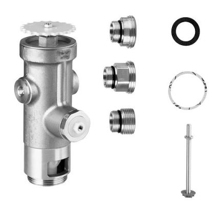 GROHE 43996000 - RONDO 3” Pressure-Operated Flush Valve, Polished Chrome