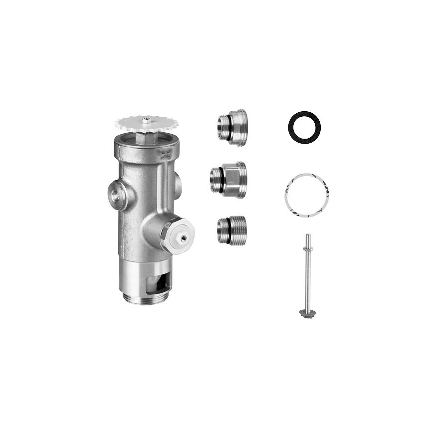 GROHE 43996000 - RONDO 3” Pressure-Operated Flush Valve, Polished Chrome