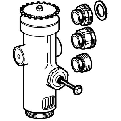 GROHE 43996000 - RONDO 3” Pressure-Operated Flush Valve, Polished Chrome