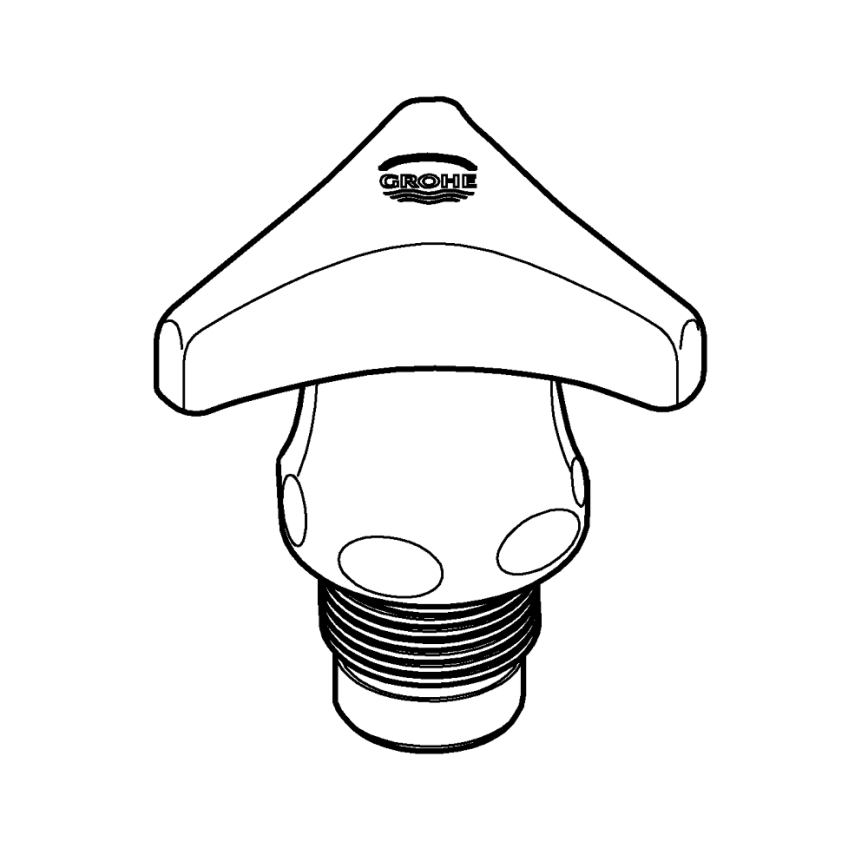 GROHE 45969000 - DN 15 Top Cap, Polished Chrome